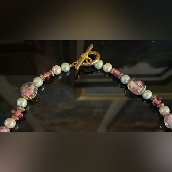 3 for $30 Artisan Beaded Cluster Necklace with Toggle Clasp - Picture 10 of 10